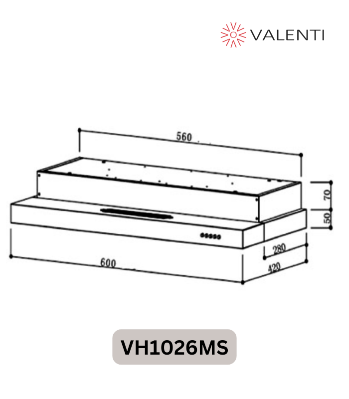 Valenti Semi Integrated Hood (VH1026MS)