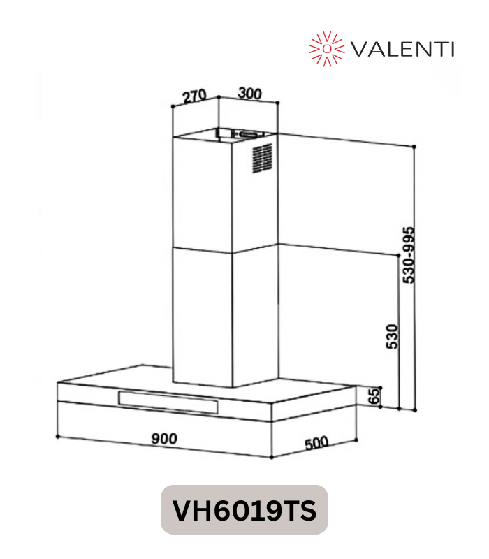 Valenti Chimney Hood (VH6019TS)