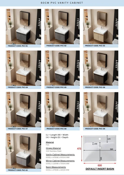 PVC Vanity Cabinet