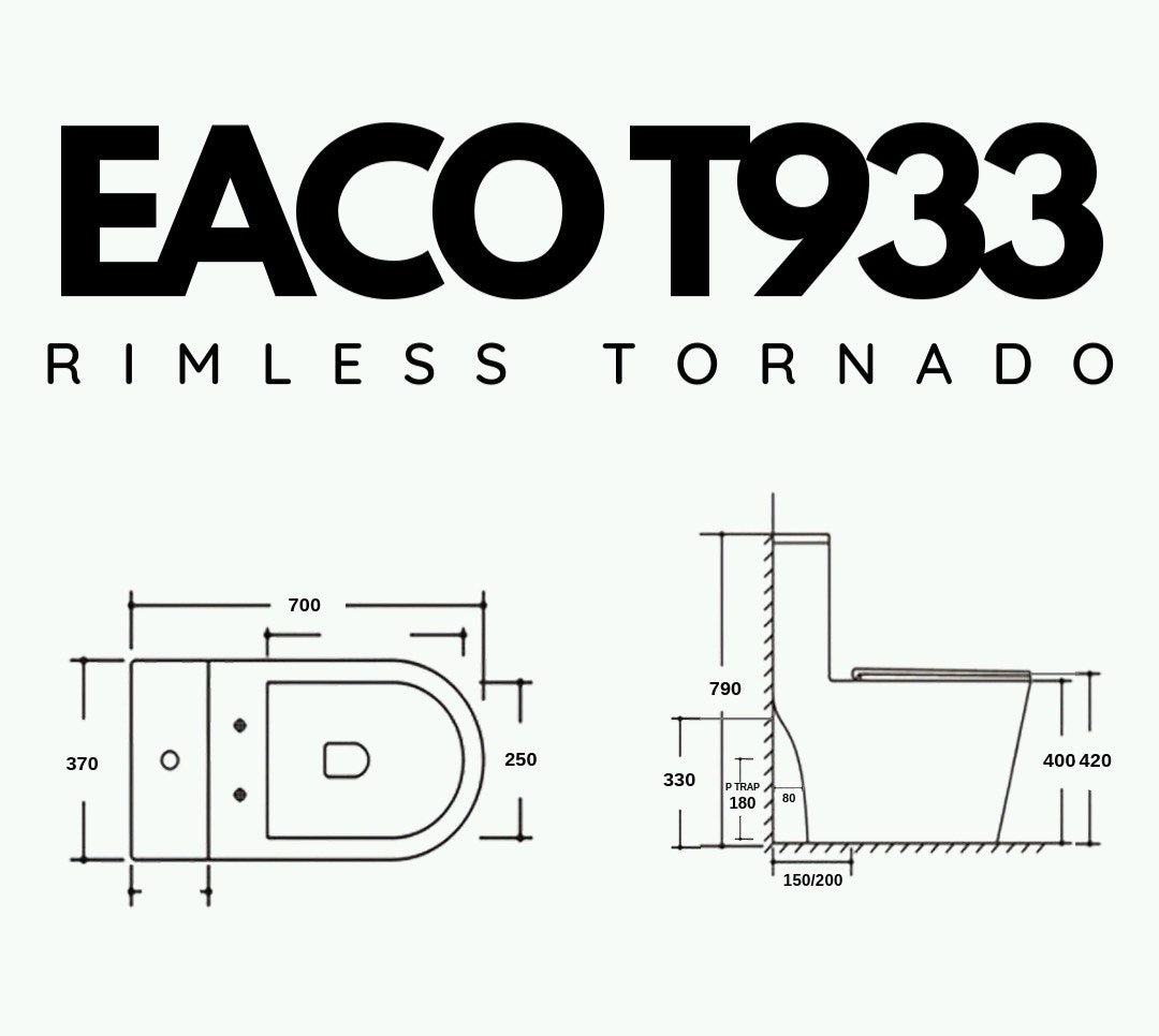 EACO T933 Toilet Bowl