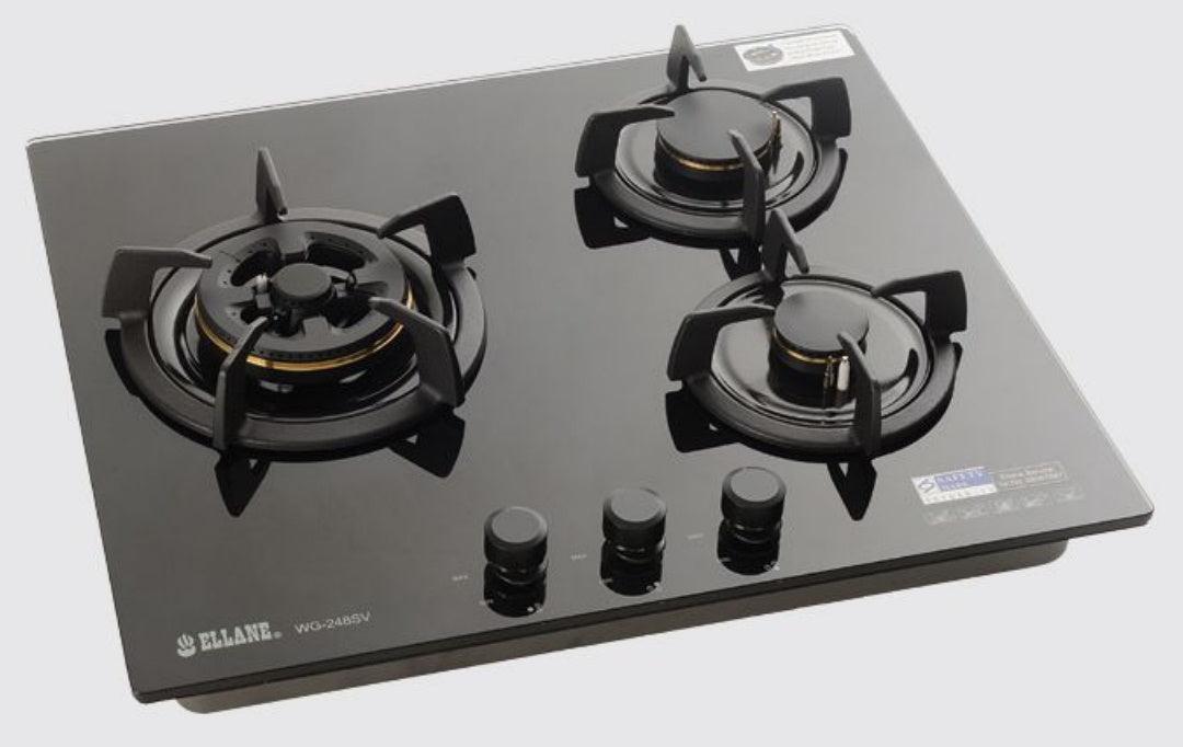 ELLANE 3-Burner Glass Gas Hob (WG-248SV)