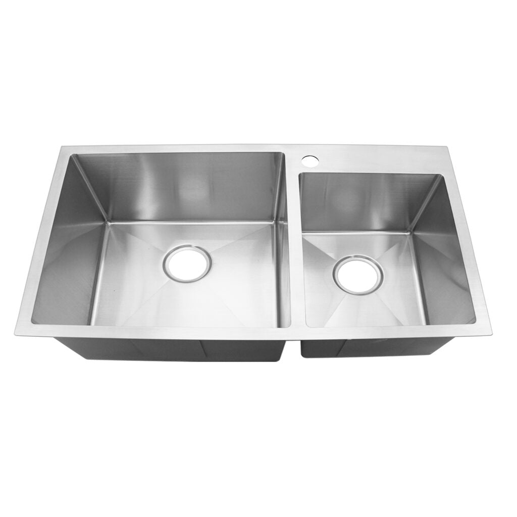 Fidelis FSD-21501L Double Bowl Top-Mount Sink