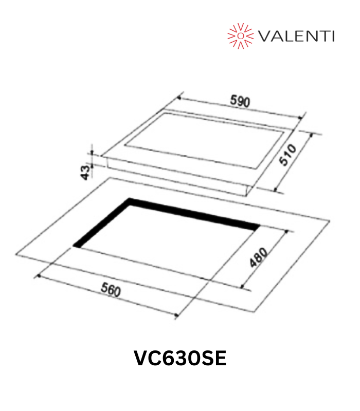 Valenti Stainless Steel Gas Hob (VC630SE)