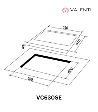 Valenti Stainless Steel Gas Hob (VC630SE)