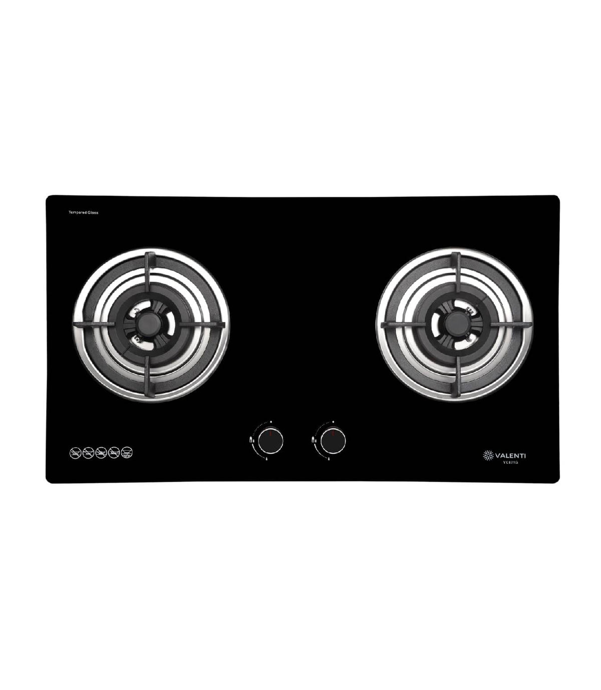 Valenti Glass Gas Hob (VC821G)