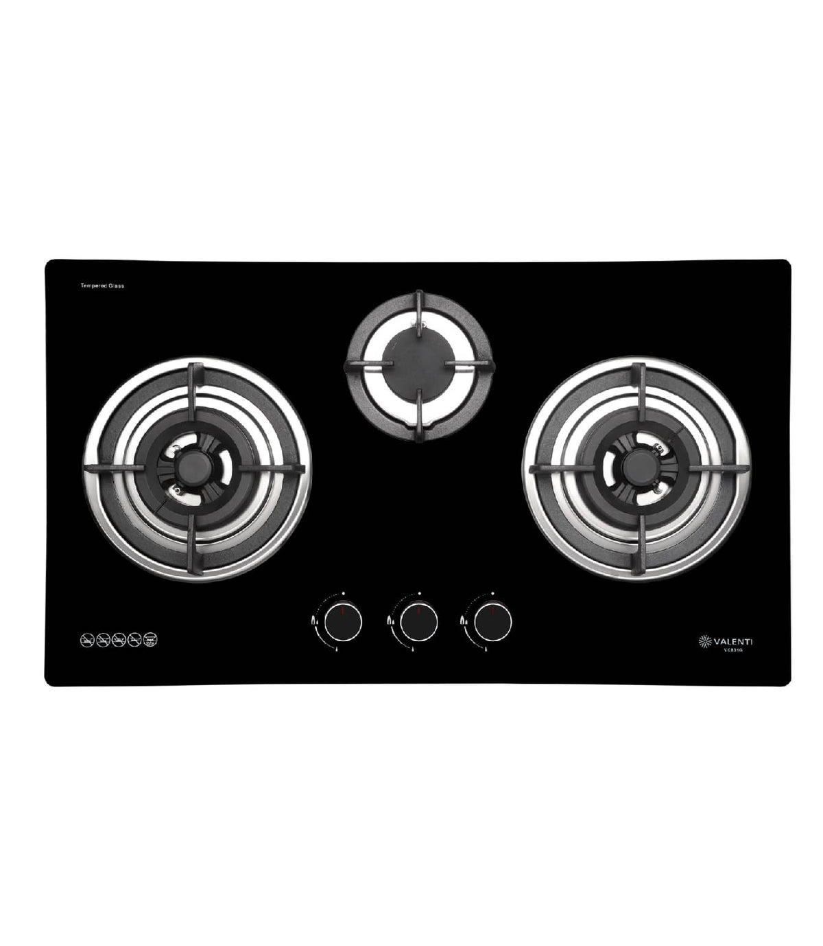 Valenti Glass Gas Hob (VC831G)
