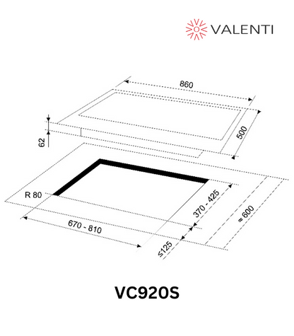 Valenti Stainless Steel Gas Hob (VC920S)