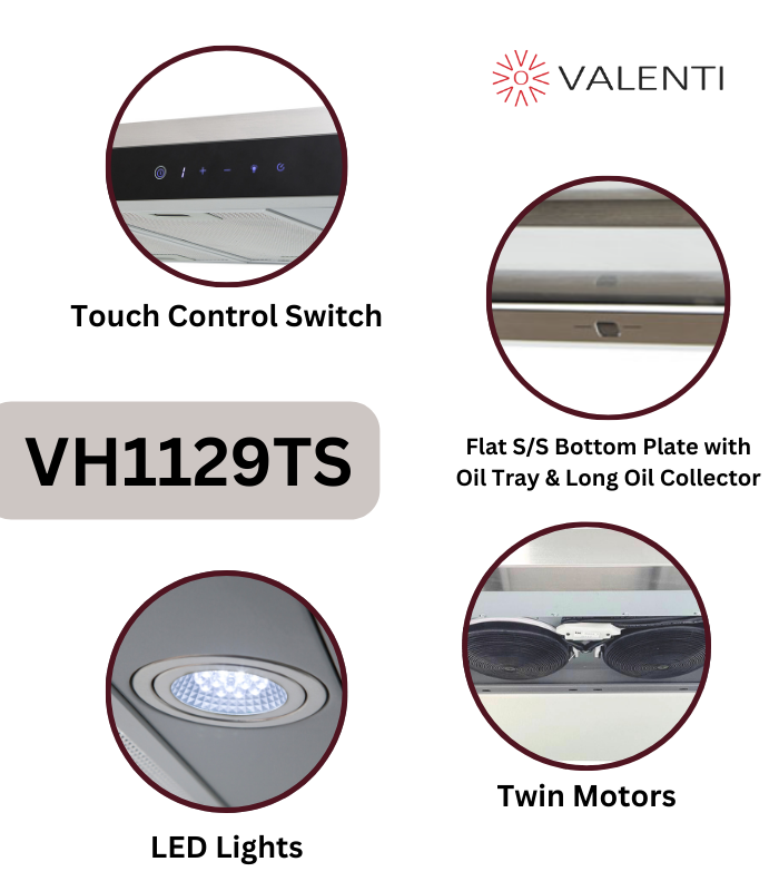 Valenti Semi Integrated Hood (VH1129TS)