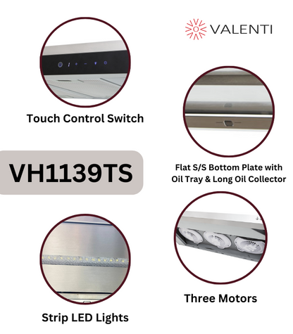 Valenti Semi Integrated Hood (VH1139TS)