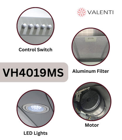 Valenti Chimney Hood (VH4019MS)