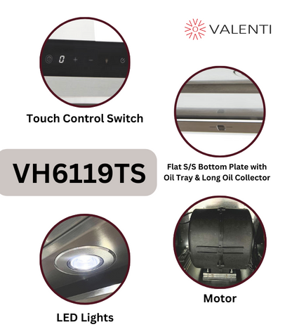 Valenti Chimney Hood (VH6119TS)
