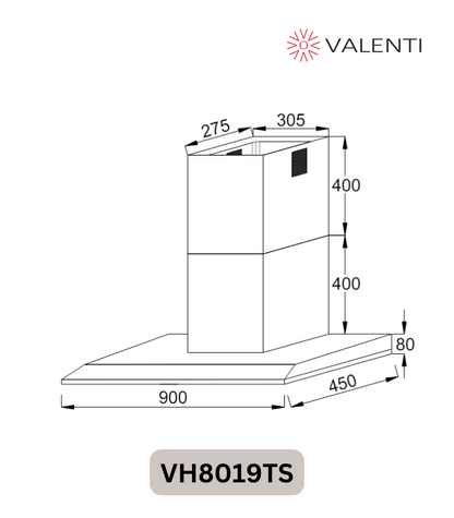 Valenti Chimney Hood (VH8019TS)
